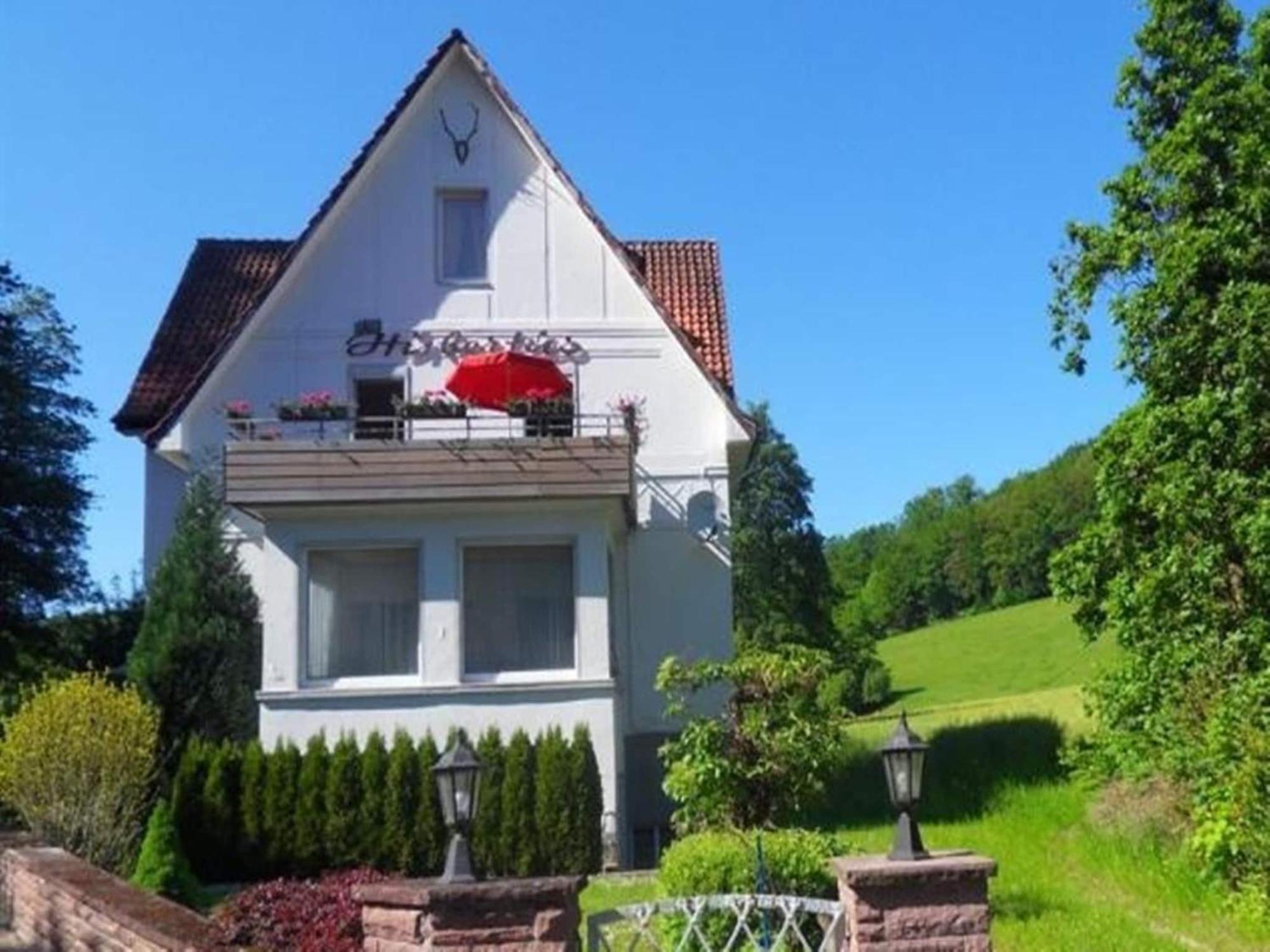 Spacious Apartment In Weser Uplands With Garden バート・ピルモント エクステリア 写真